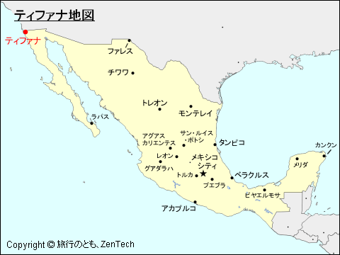 ティファナ地図