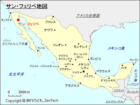 サン・フェリペ地図