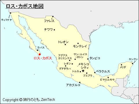 ロス・カボス地図