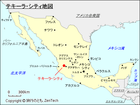 テキーラ・シティ地図