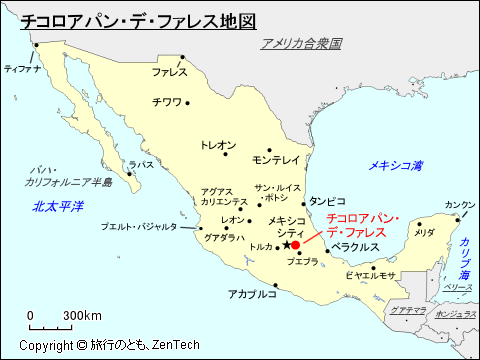 チコロアパン・デ・ファレス地図