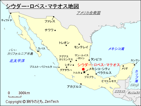 シウダー・ロペス・マテオス地図