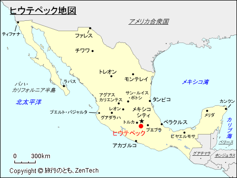 ヒウテペック地図