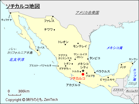 ソチカルコ地図