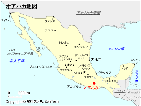 オアハカ地図