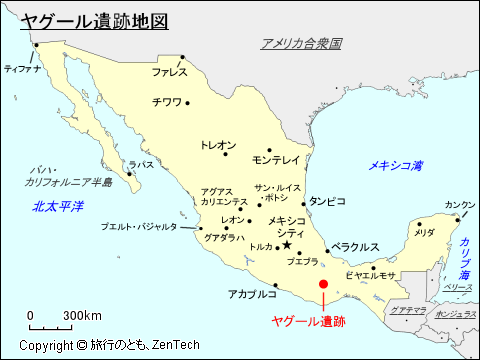 ヤグール遺跡地図