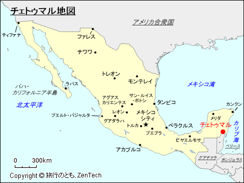 チェトゥマル地図