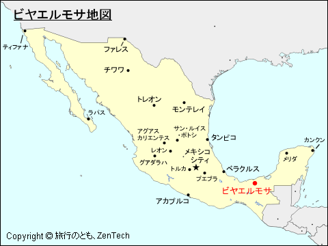 ビヤエルモサ地図