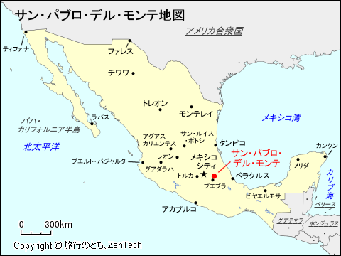 サン・パブロ・デル・モンテ地図