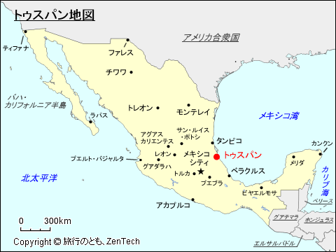 トゥスパン地図