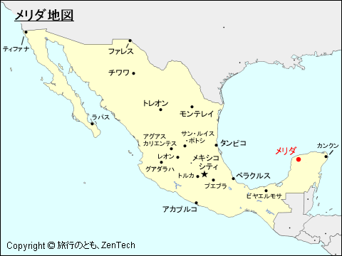 メリダ地図