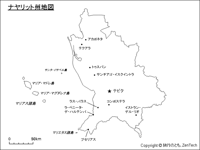 ナヤリット州地図