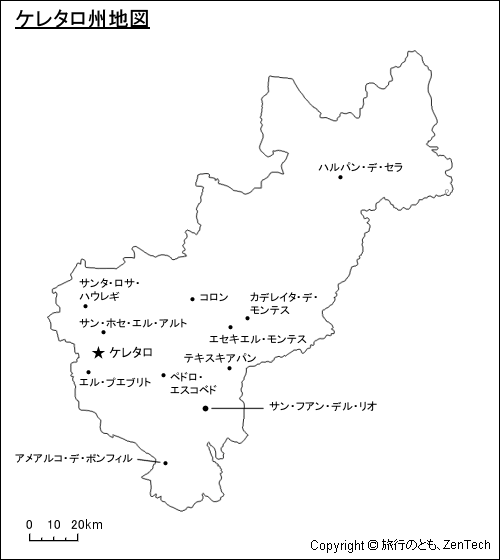 ケレタロ州地図