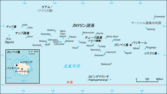 ミクロネシア地図