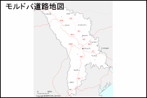 モルドバ道路地図