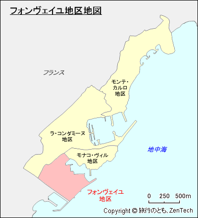 フォンヴェイユ地区地図