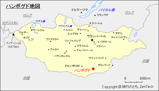 ハンボグド地図