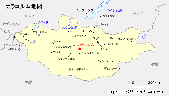 カラコルム地図