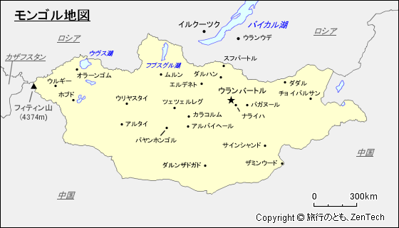 モンゴル地図