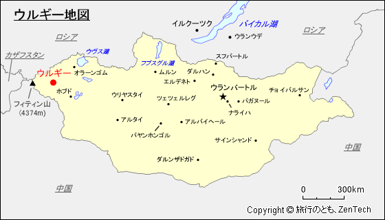 ウルギー地図