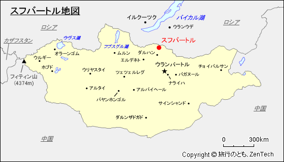 スフバートル地図