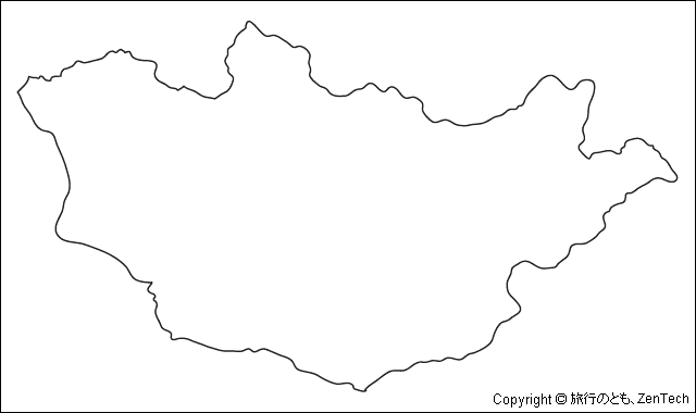 モンゴル白地図