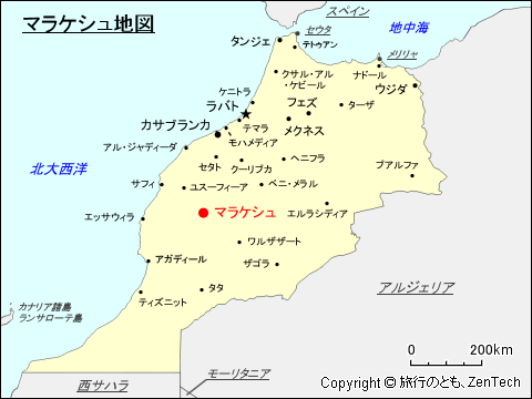 マラケシュ地図