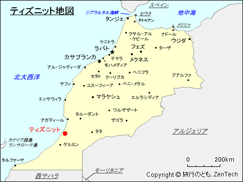 ティズニット地図