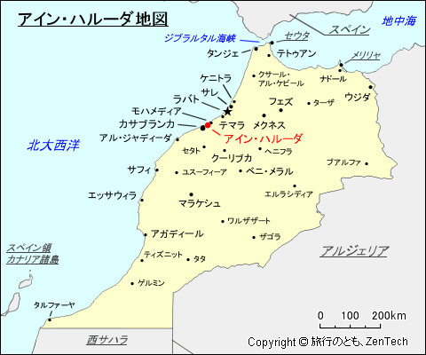 アイン・ハルーダ地図