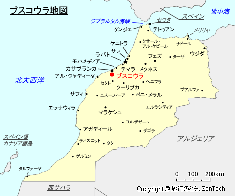 ブスコウラ地図