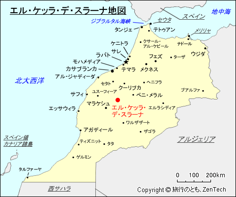 エル・ケッラ・デ・スラーナ地図