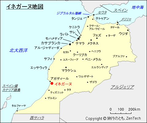 イネガーヌ地図