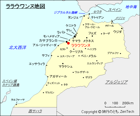 ララウワンヌ地図