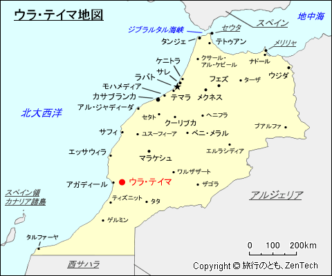 ウラ・テイマ地図