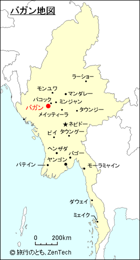 バガン地図