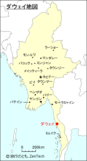 ダウェイ地図
