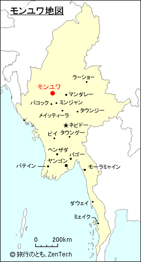 モンユワ地図