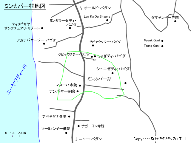 ミンカバー村地図 ミンカバー村地図
