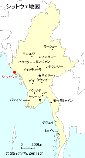 シットウェ地図
