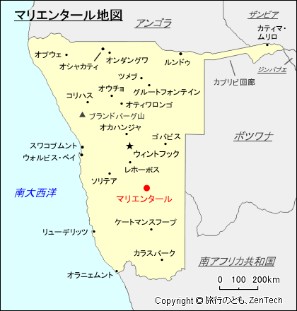 マリエンタール地図