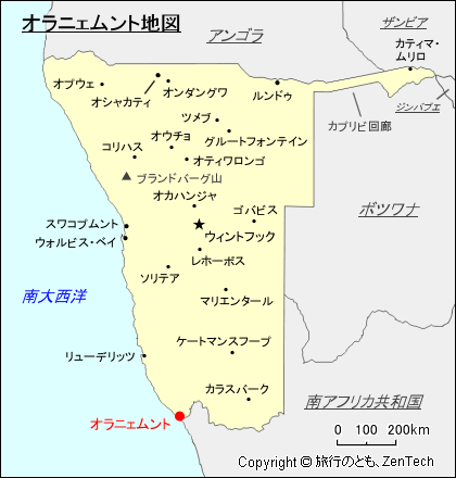 オラニェムント地図