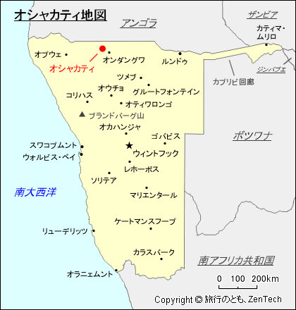 オシャカティ地図