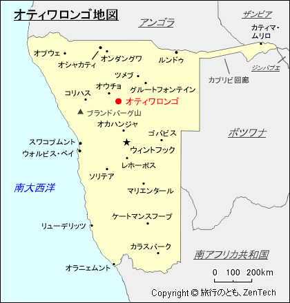 オティワロンゴ地図