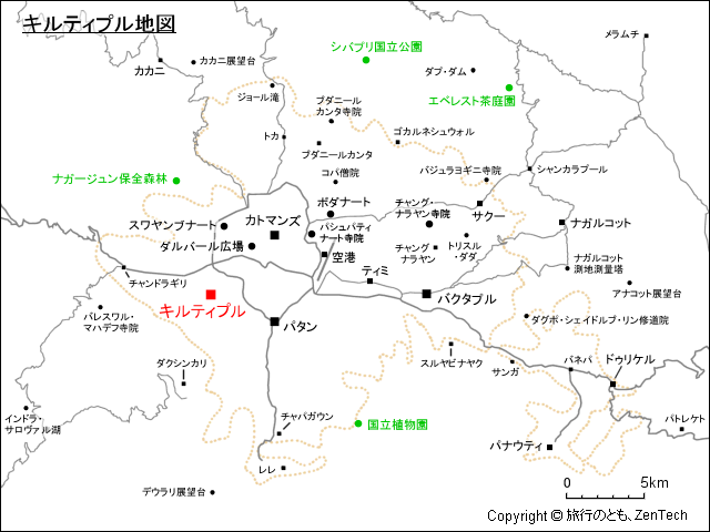 キルティプル地図