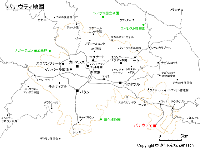 パナウティ地図
