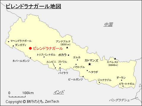 ビレンドラナガル地図