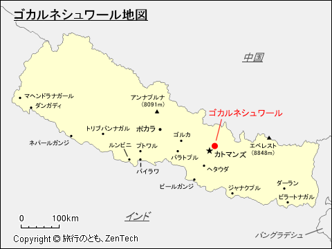 ゴカルネシュワール地図