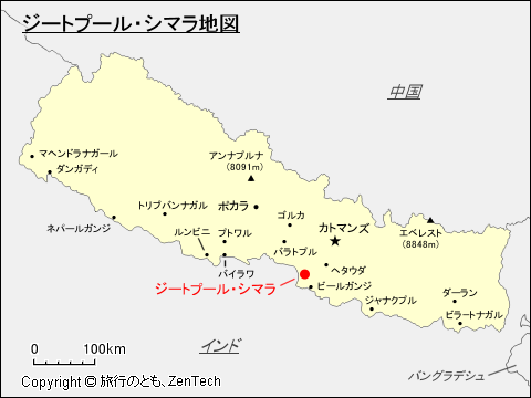 ジートプール・シマラ地図