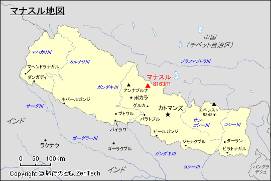 マナスル地図