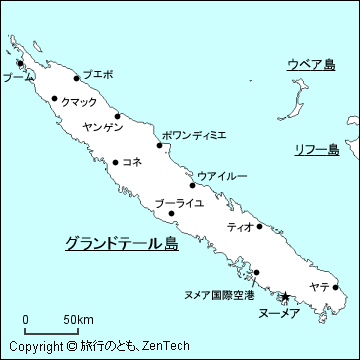 グランドテール島の地図